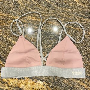 VS PINK strappy bonded bralette